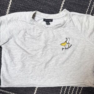 Atmosphere Light Gray Tee with Black Label